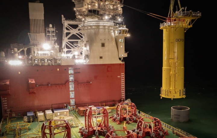 «Доггер-Банк»: завершен монтаж фундаментов крупнейшей морской ветроэлектростанции