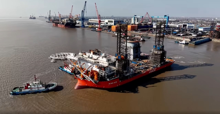 Cadeler спускает на воду Wind Ace, второе судно A-класса для морской ветроэнергетики