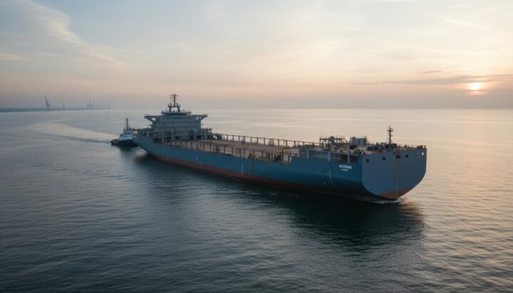 Спущен на воду корпус нового кабелеукладчика «Altera» для ветропарков