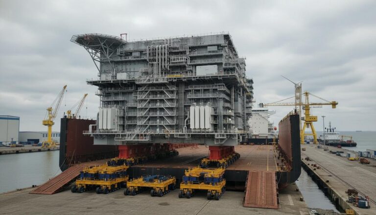 Mammoet обеспечит погрузку гигантских подстанций для проектов TenneT