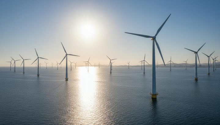 Крупнейшая морская ветроэлектростанция Японии Китакюсю Хибикинада введена в эксплуатацию