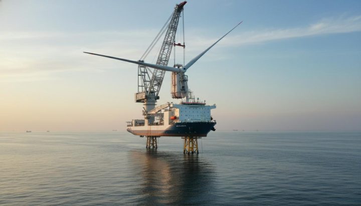 На Тайване начали монтаж турбин на финальном этапе ветропарка «Хай Лун»