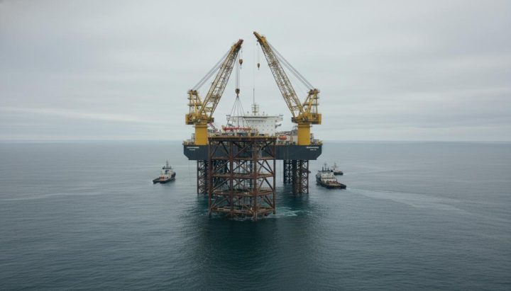 В Северном море завершена установка основания платформы BorWin kappa