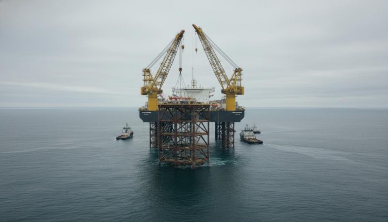 В Северном море завершена установка основания платформы BorWin kappa