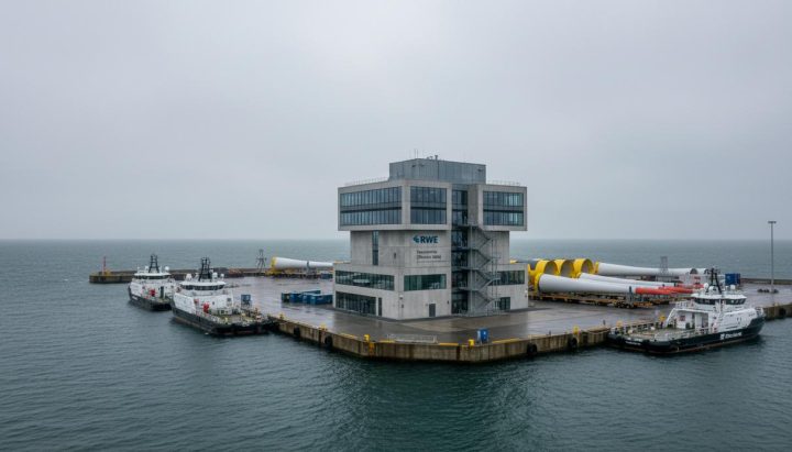 RWE открыла сервисный хаб для крупнейшего в Дании морского ветропарка