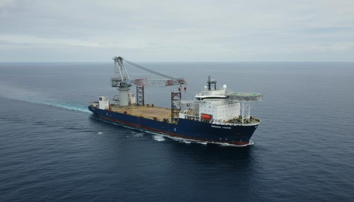 Судно Maersk Viridis начало переход к берегам США для монтажа ветропарка