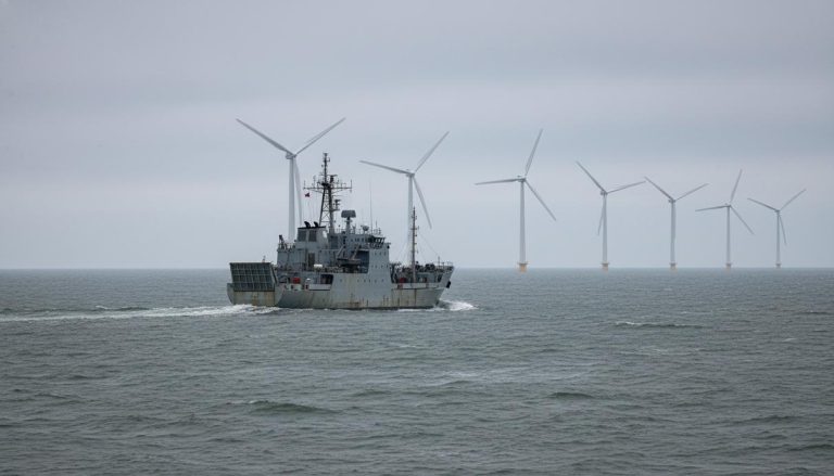 Российское судно ПМ-82 замечено вблизи британских ветропарков в Ла-Манше