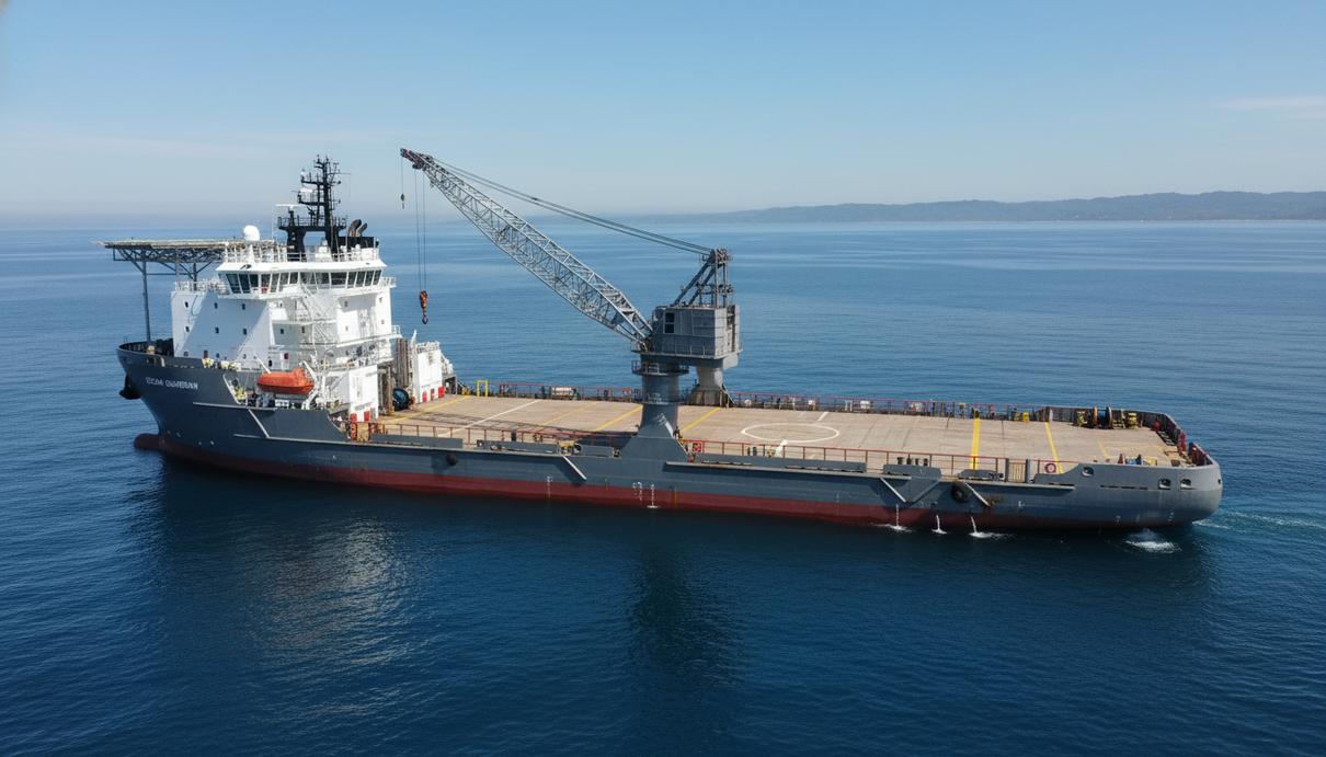 Louis Dreyfus Armateurs увеличивает флот для работы на шельфовых проектах Многоцелевое судно обеспечения с краном и просторной палубой в открытом море