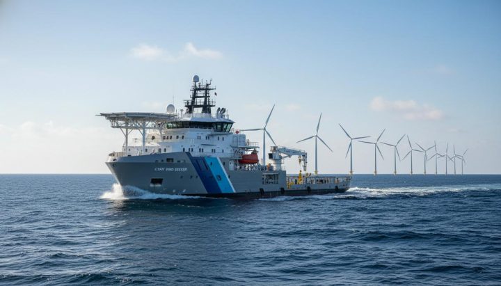 Cyan Renewables досрочно ввела в строй судно для ветропарка «Хай Лун»