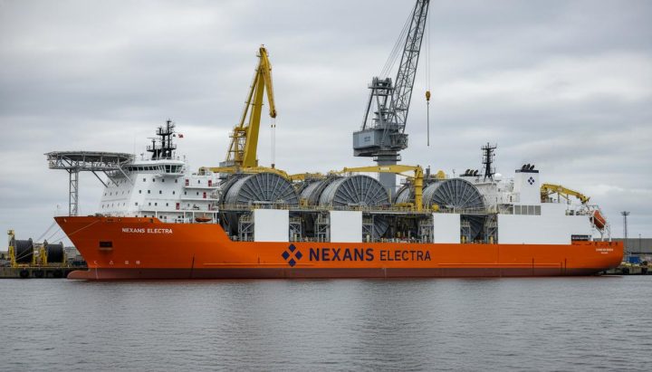 Норвежская верфь Ulstein представила новый кабелеукладчик Nexans Electra