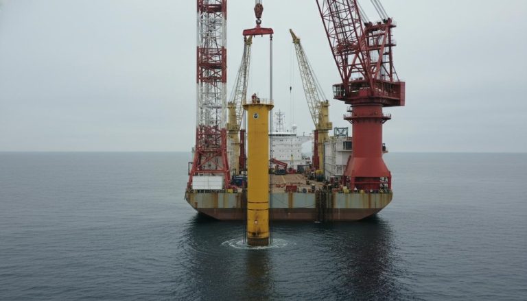 В Балтийском море начался монтаж фундаментов польской ВЭС Baltica 2
