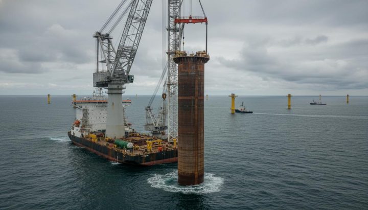 Ørsted начала установку крупнейших стальных фундаментов на ВЭС Hornsea 3