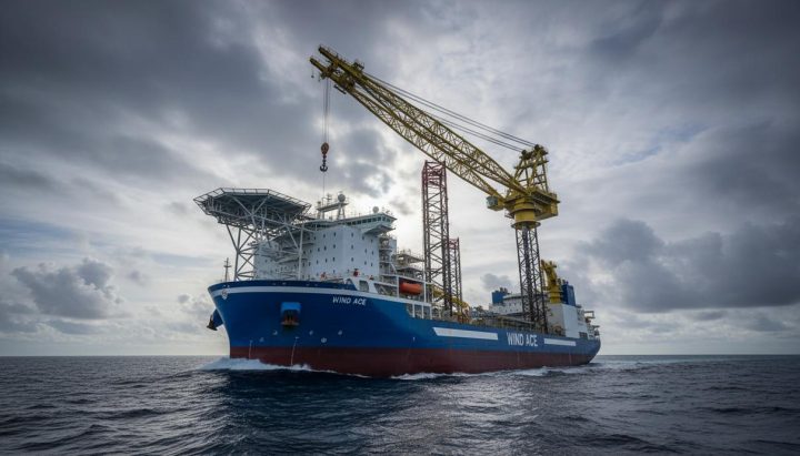 Cadeler получила судно Wind Ace для проекта East Anglia TWO