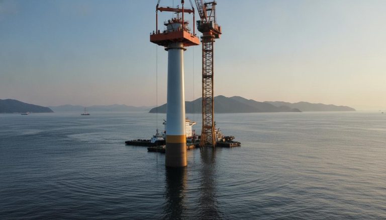 Hanwha Ocean начала строить ВЭС Shinan Ui на 390 МВт в Южной Корее