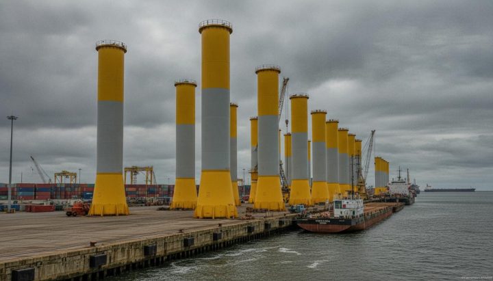 CS Wind отправила первые переходные элементы для ВЭС Nordlicht I