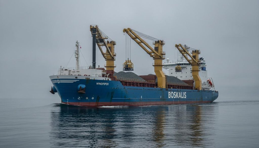 Крупнейшее судно Boskalis для отсыпки камня вышло в первый рейс