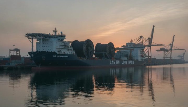 Китайская ZTT спустила на воду новый кабелеукладчик для морских ВЭС