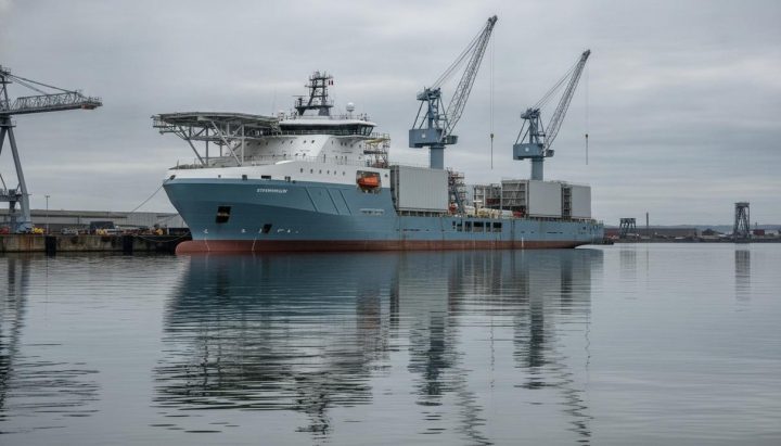 Bibby Marine спустила на воду судно для ВЭС с батарейным приводом