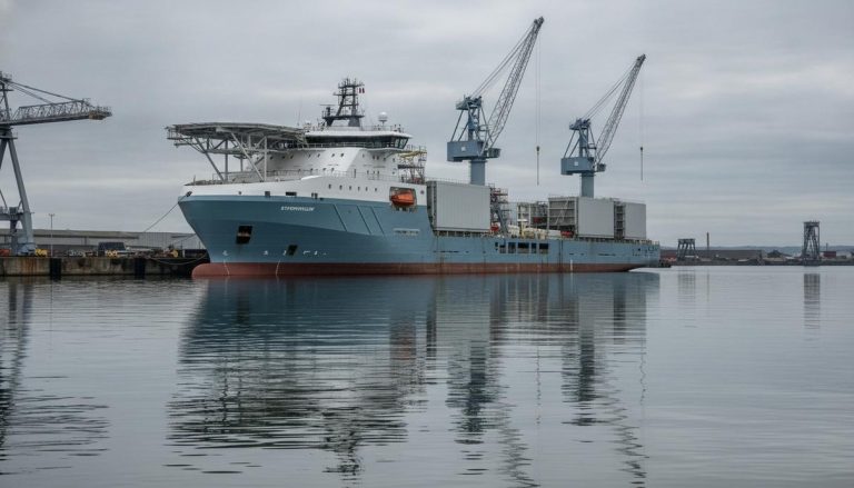 Bibby Marine спустила на воду судно для ВЭС с батарейным приводом